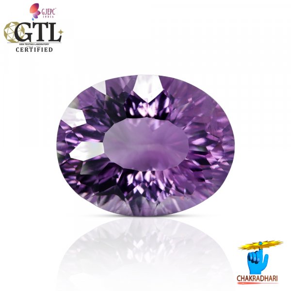Image of 16.63 Carats Amethyst Katela (Jamuniya) Stone With Silver Ring Or Pendant  - कटेला रत्न (जामुनिया )