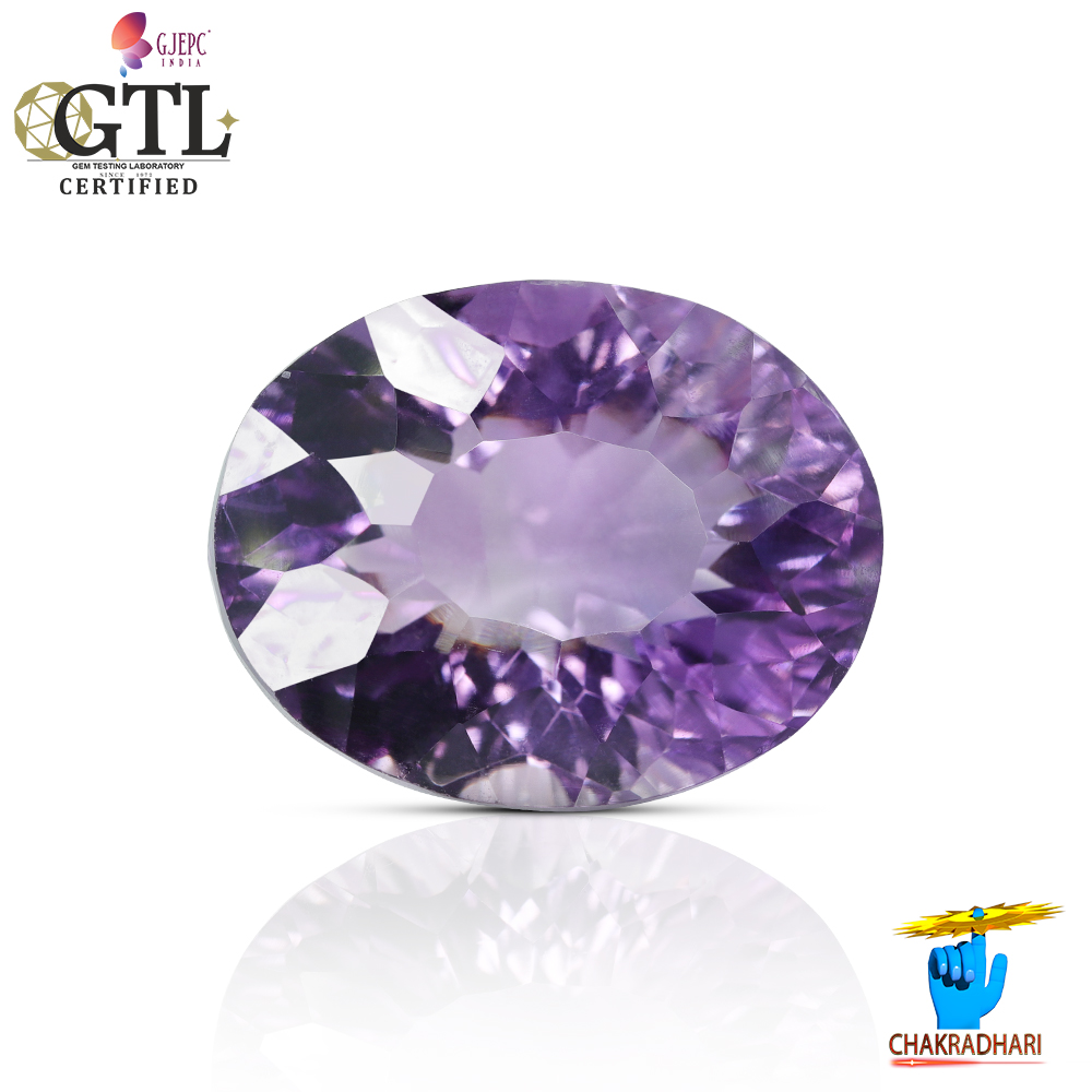 1408 Carats Amethyst Katela Jamuniya Stone With Silver Ring Or Pendant -