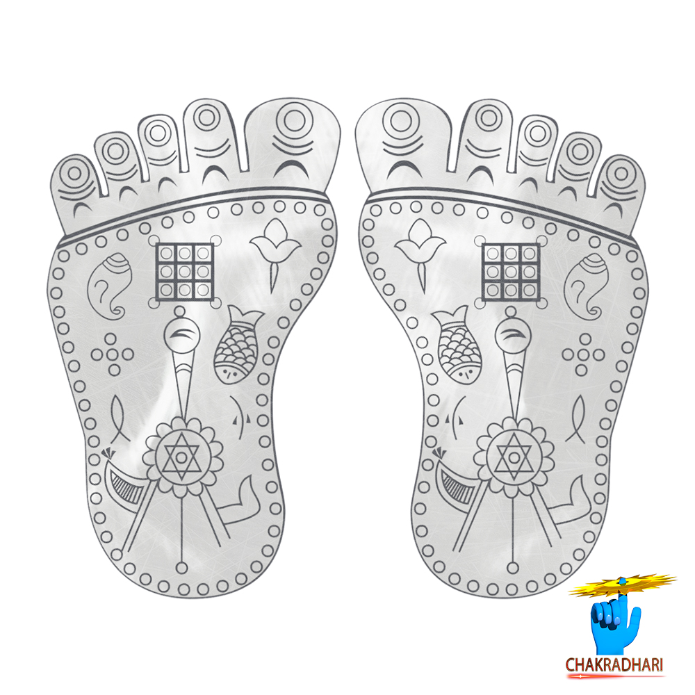 999 Silver Vishnu Padam - 200gm