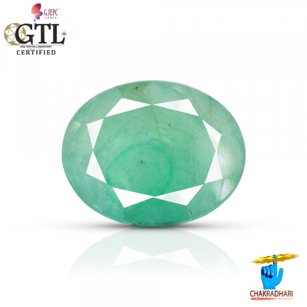 Image of 12.42 Carats Emerald Gemstone With Ring Or Pendant – पन्ना रत्न
