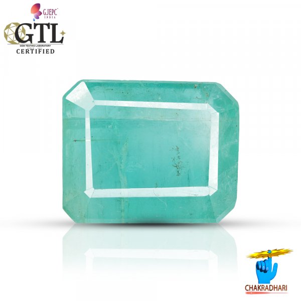 Image of 06.29 Carats Emerald Gemstone With Ring Or Pendant – पन्ना रत्न