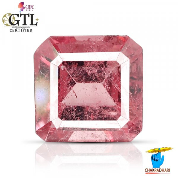 0497 Carats Natural Pink Tourmaline Gemstone With Ring Or Pendant -     