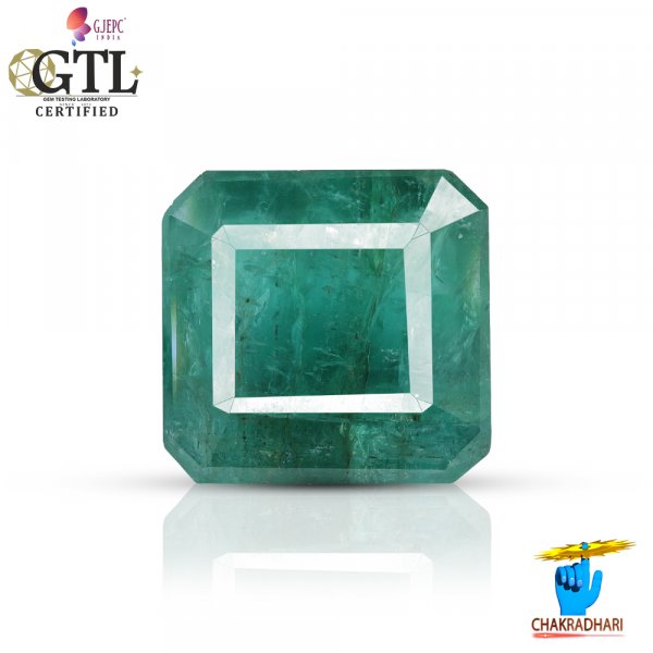 Image of 09 Carats Emerald Gemstone With Ring Or Pendant – पन्ना रत्न