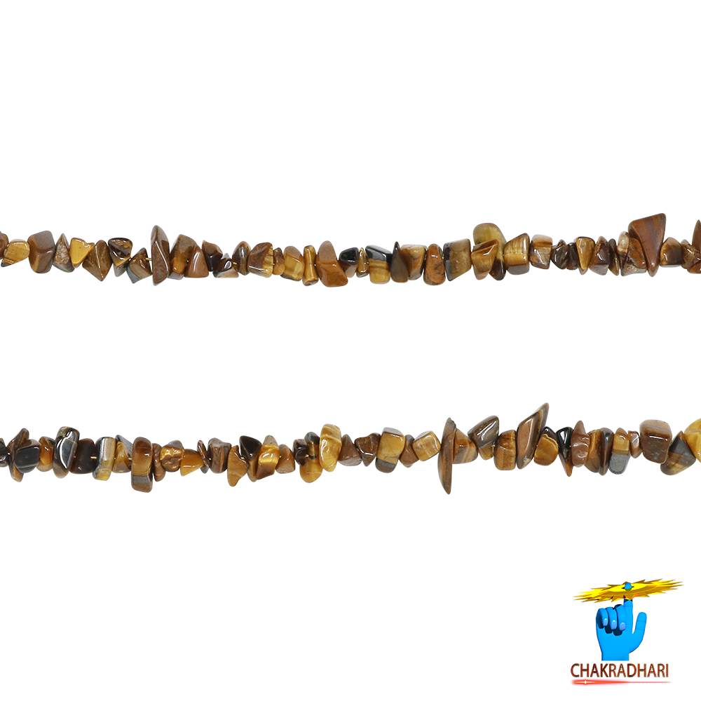 Tiger Eye Chips Wearing Mala -