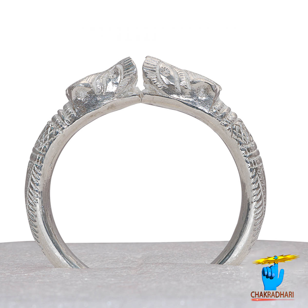 999 Silver Naar Mukhi Gents Bangle 150 Grams -