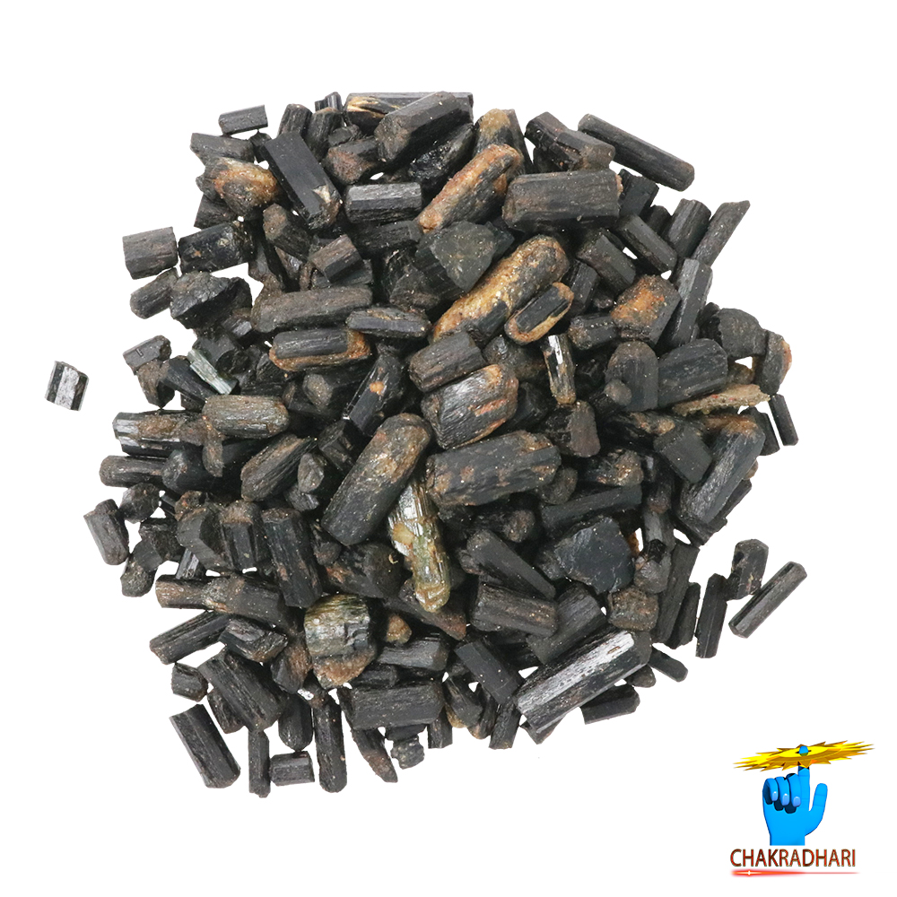 Rough Black Tourmaline Rock 100gm - 100gm