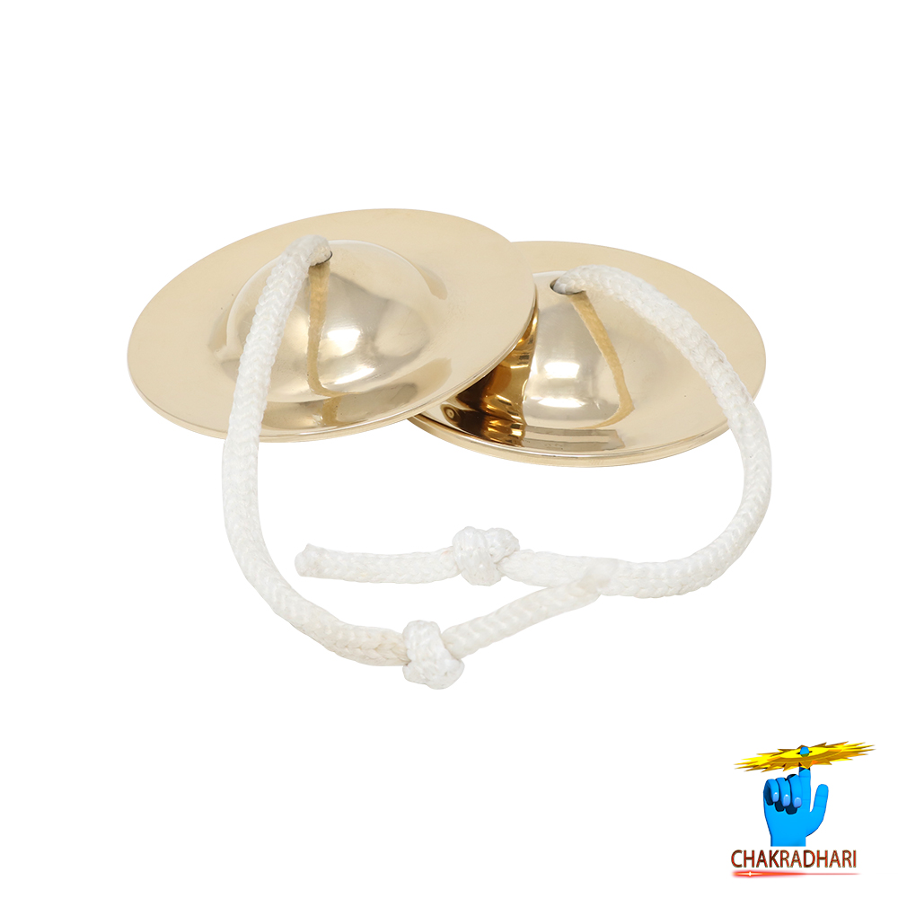 Phool Bronze Small Taal Instrument -