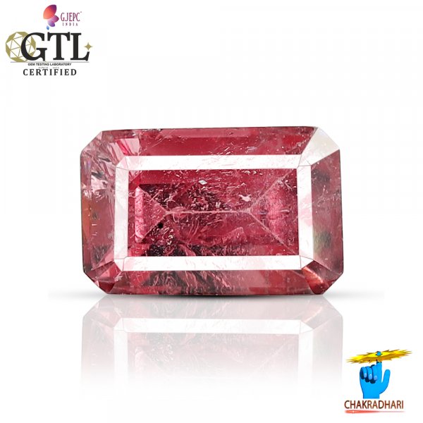 Image of 08.42 Carats Natural Pink Tourmaline Gemstone With Ring Or Pendant - प्राकर्तिक  गुलाबी वैक्रान्त रत्न