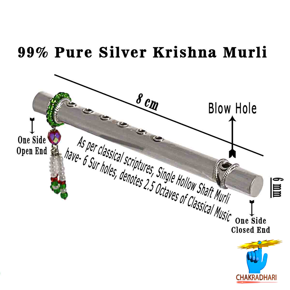 996 Silver Puja Bansuri 10gm