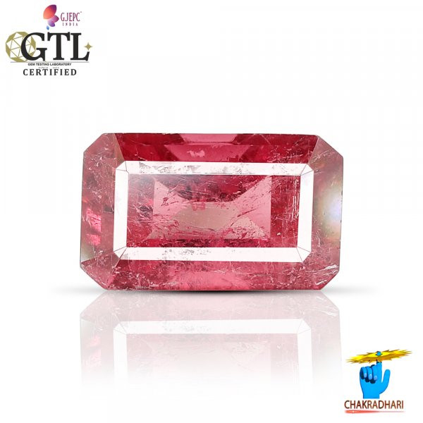 Image of 06.45 Carats Natural Pink Tourmaline Gemstone With Ring Or Pendant - प्राकर्तिक  गुलाबी वैक्रान्त रत्न