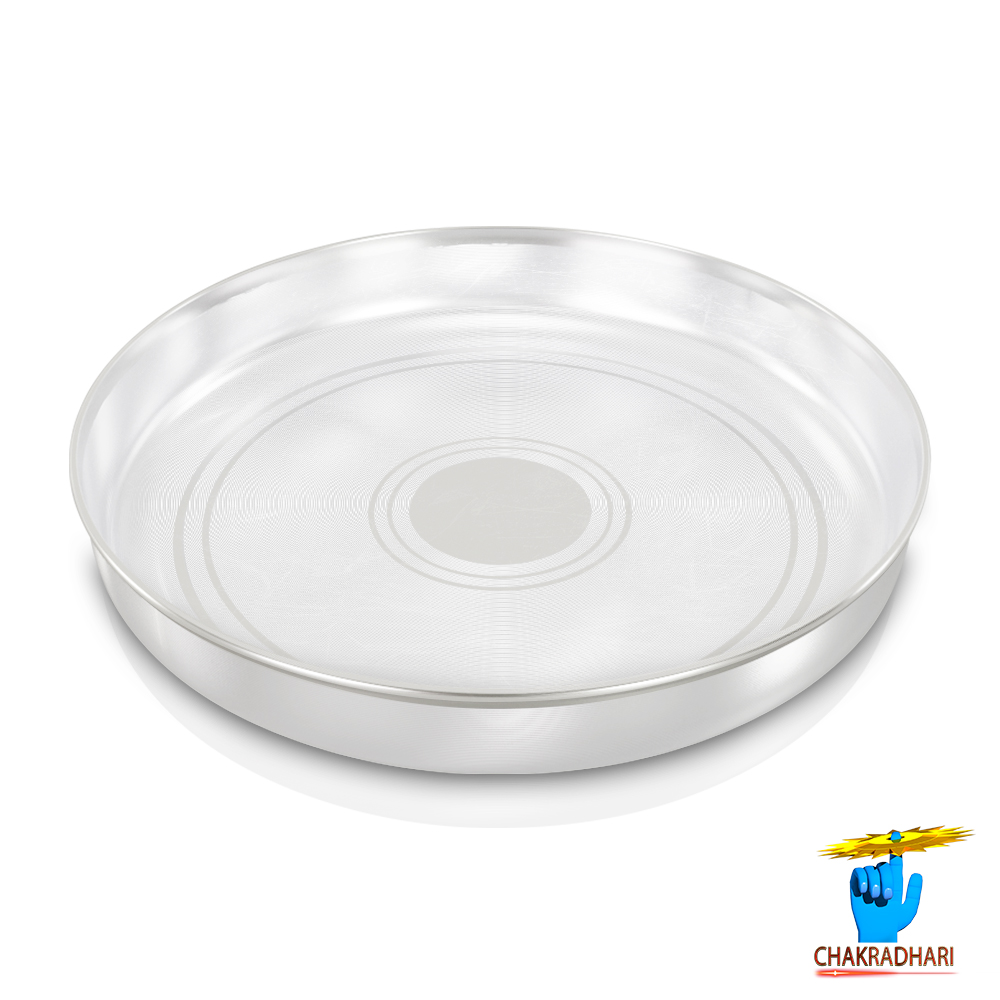 999 Silver Small Thali 611gm