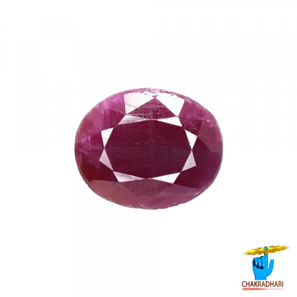 Image of 10 Carat Ruby Gemstone With Ring Or Pendant -  माणक रत्न