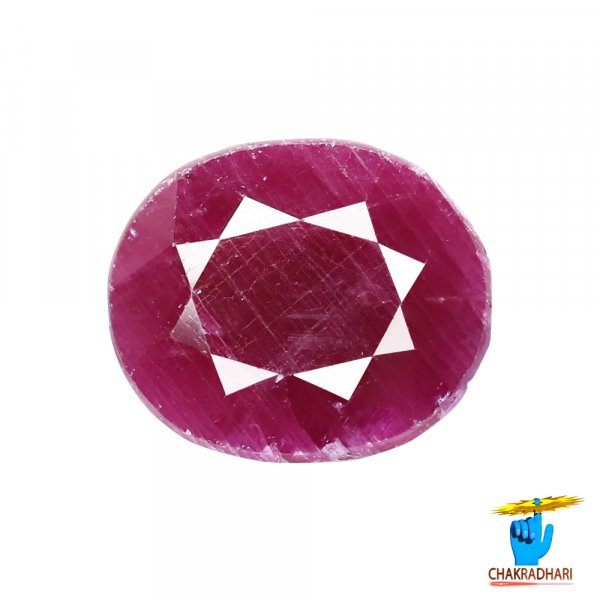 Image of 10.30 Carat Ruby Gemstone With Ring Or Pendant -  माणक रत्न