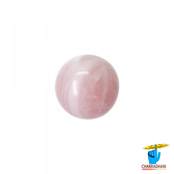 Image of Sphere Rose Quartz Crystal Ball (1051GM) - गोलाकार गुलाब क्वार्ट्ज क्रिस्टल गेंद (1051ग्राम)