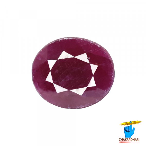 Image of 11.20 Carat Ruby Gemstone With Ring Or Pendant - मानक रत्न