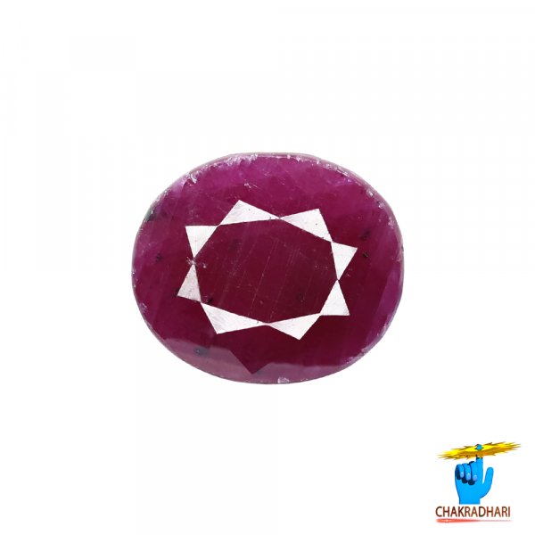 Image of 11.25 Carat Ruby Gemstone With Ring Or Pendant - मानक रत्न