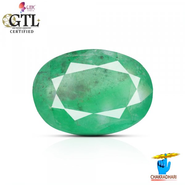 Image of 03.64 Carats Emerald Gemstone With Ring Or Pendant – पन्ना रत्न