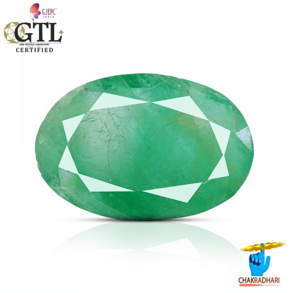 Image of 05.24 Carats Emerald Gemstone With Ring Or Pendant – पन्ना रत्न