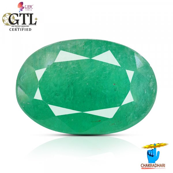 Image of 04.76 Carats Emerald Gemstone With Ring Or Pendant – पन्ना रत्न