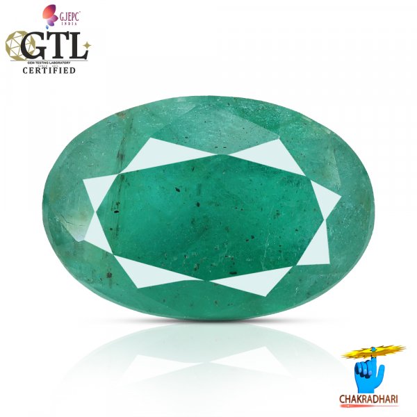 Image of 04.33 Carats Emerald Gemstone With Ring Or Pendant – पन्ना रत्न