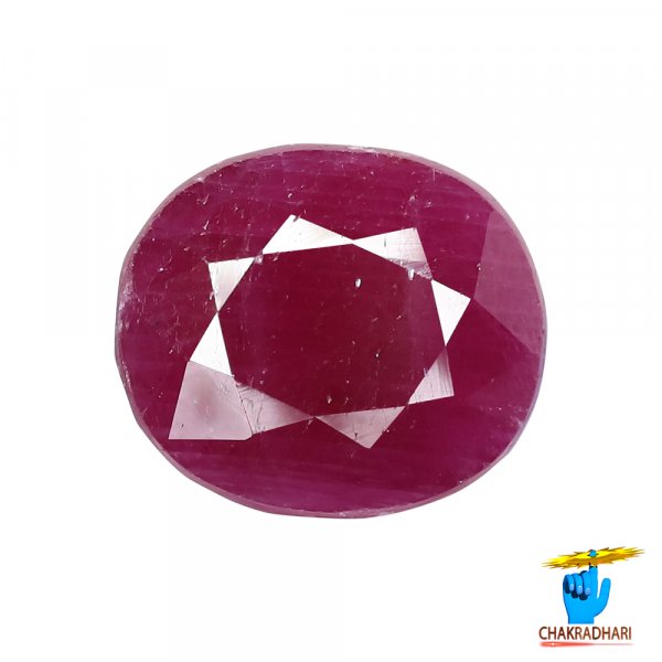 Image of 12 Carat Ruby Gemstone With Ring Or Pendant - मानक रत्न