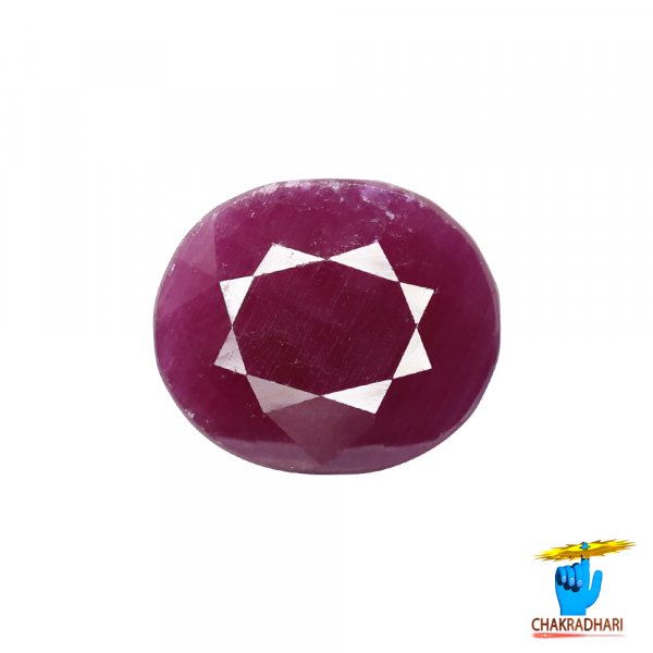 Image of 12 Carat Ruby Gemstone With Ring Or Pendant - मानक रत्न