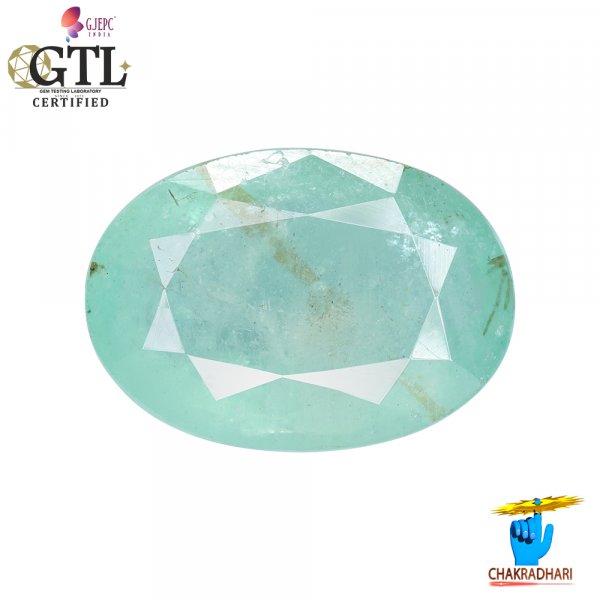 Image of 13.93 Carats Emerald Gemstone With Ring Or Pendant – पन्ना रत्न
