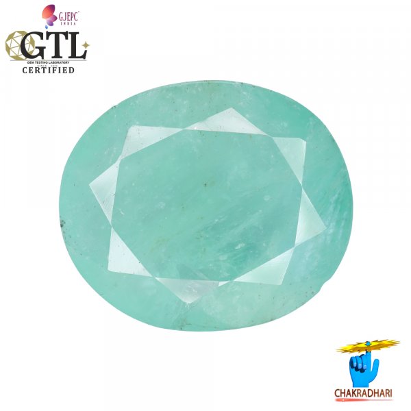 Image of 16.87 Carats Emerald Gemstone With Ring Or Pendant – पन्ना रत्न