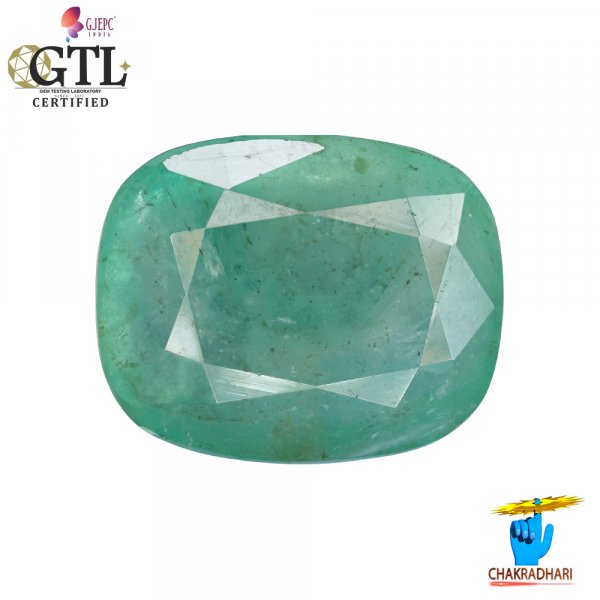 Image of 17.62 Carats Emerald Gemstone With Ring Or Pendant – पन्ना रत्न