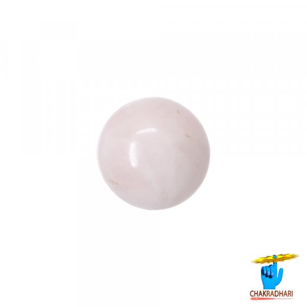 Image of Sphere Rose Quartz Crystal Ball (187GM) - गोलाकार गुलाब क्वार्ट्ज क्रिस्टल गेंद (187 ग्राम)