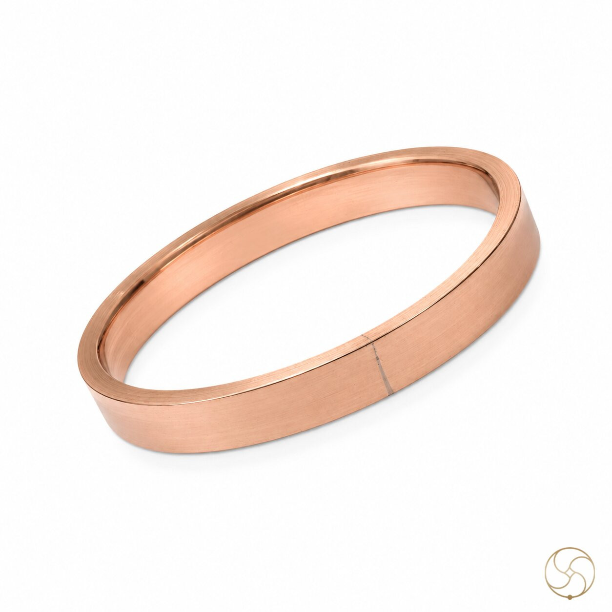 Nepaliya Copper Lathe Flat Bangle