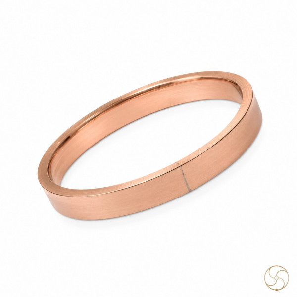 Image of Nepaliya Copper Lathe Flat Bangle