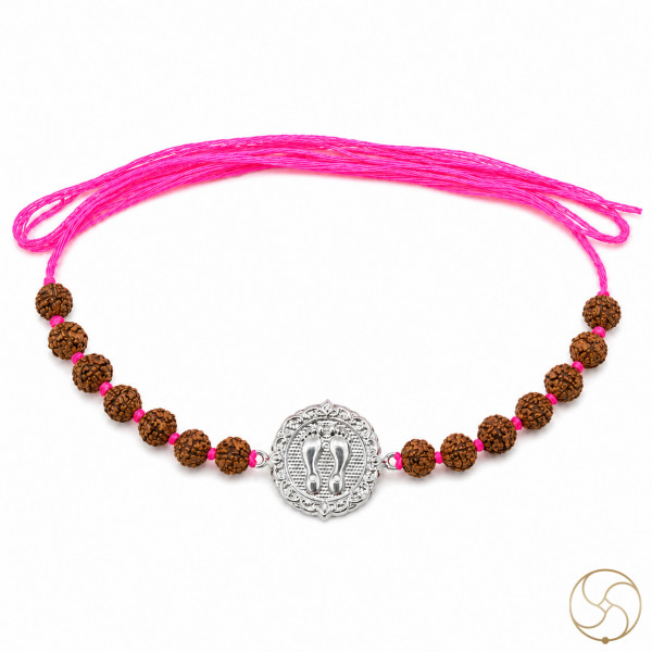 Image of 99.9% Silver Lakshmi Padam Rakhi
