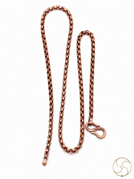 Image of 99.9%  Rolo Copper Chain with S-hook Or M-hook as per choice
