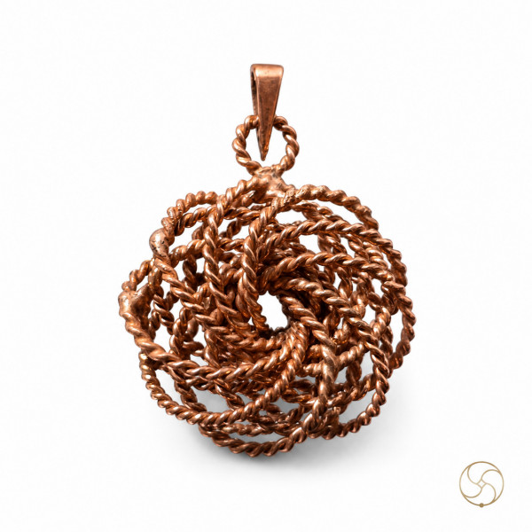 Image of 99.9% Pure Copper Rodin Coil Tensor Torus Pendant