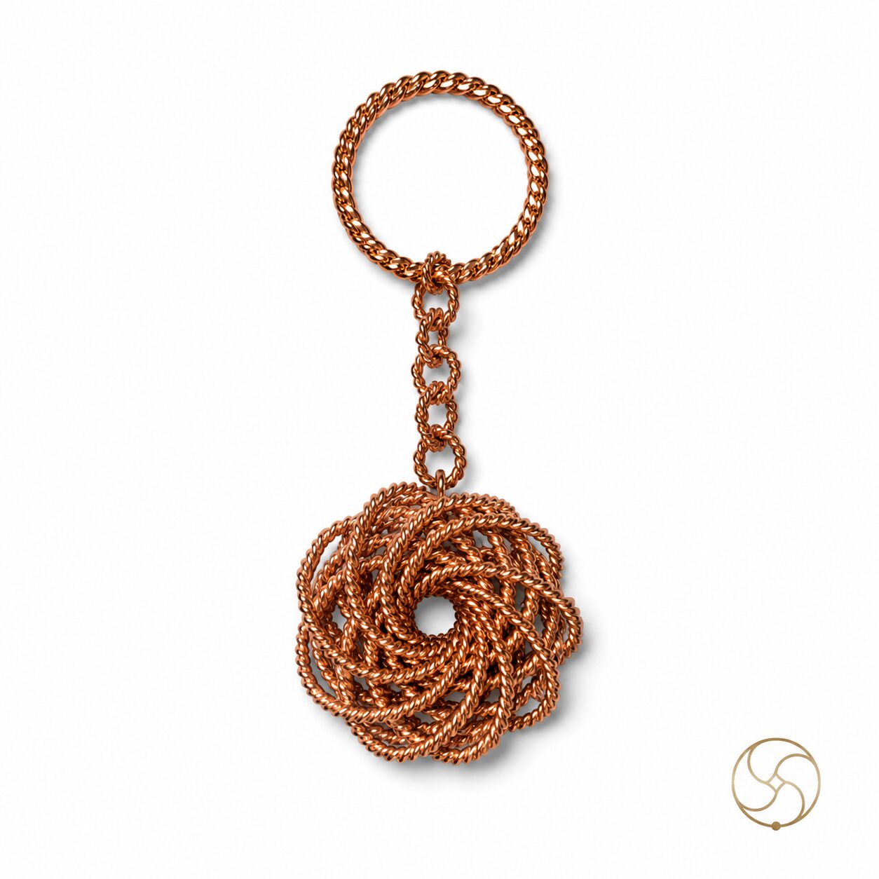Rodin Coil Key Ring of  999 Nepaliya Copper