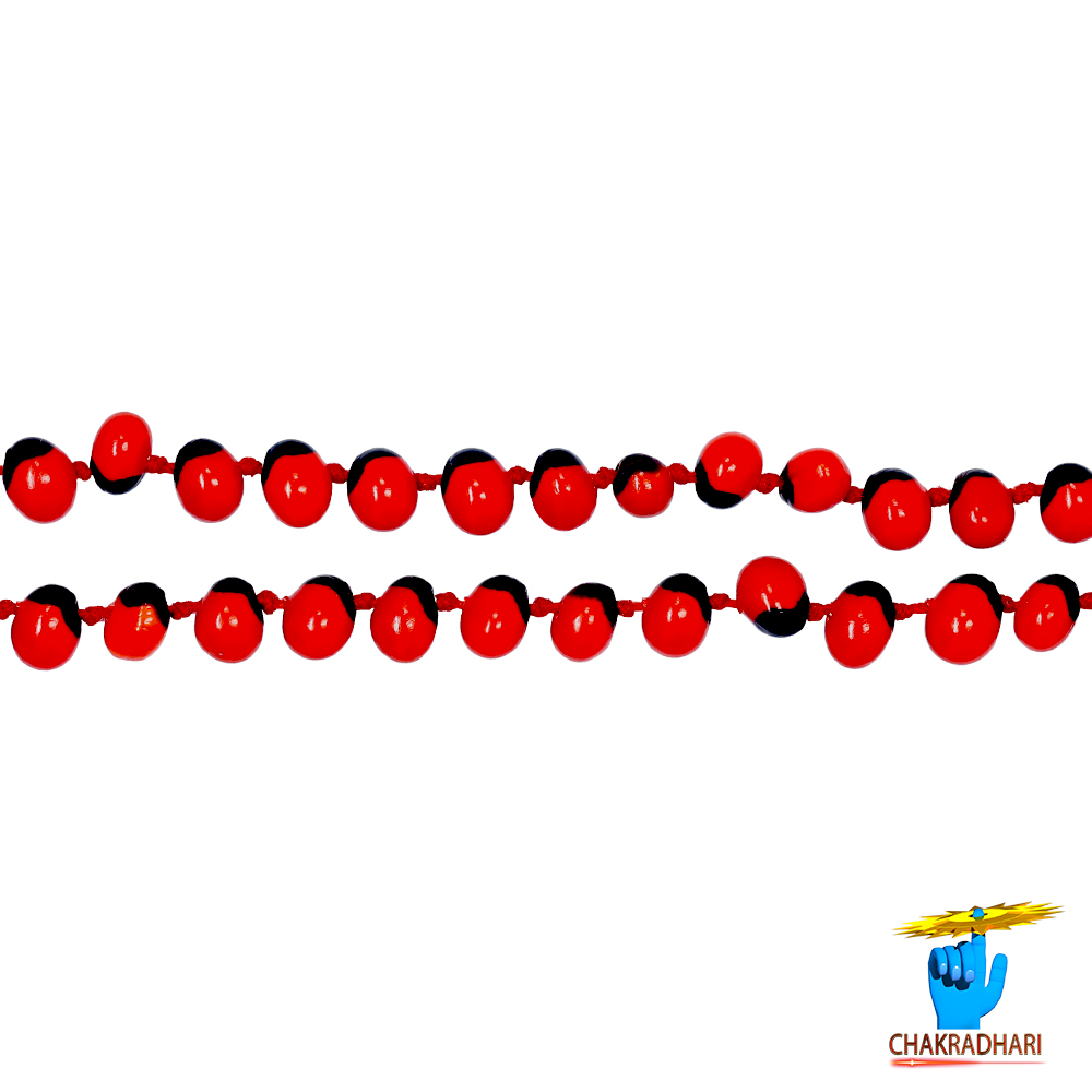 Red Chirmi Jaap Mala 108 1 Beads