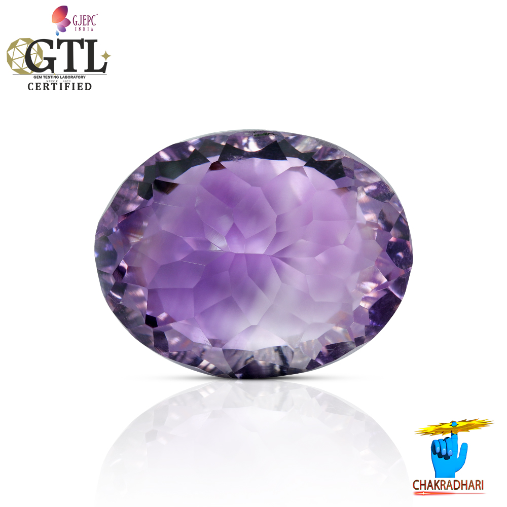 1408 Carats Amethyst Katela Jamuniya Stone With Silver Ring Or Pendant -