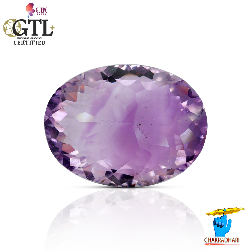 1565 Carats Amethyst Katela Jamuniya Stone With Silver Ring Or Pendant -