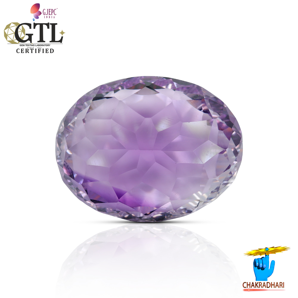 1591 Carats Amethyst Katela Jamuniya Stone With Silver Ring Or Pendant -