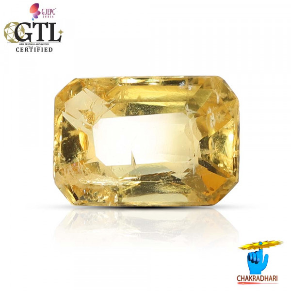 Image of 1.89 Carat Natural Heliodor Gemstone With Silver Ring And Pendant-पीलापन्ना रत्न