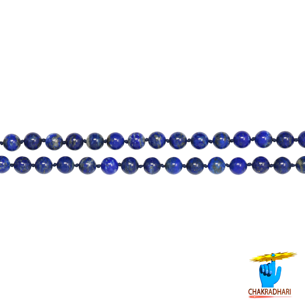 Lapis Lazuli Stone Mala For Jaap and Wearing 108 Plus 1 Beads -