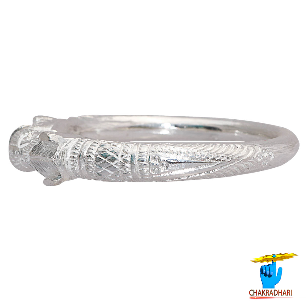 999 Silver Naar Mukhi Gents Bangle 150 Grams -