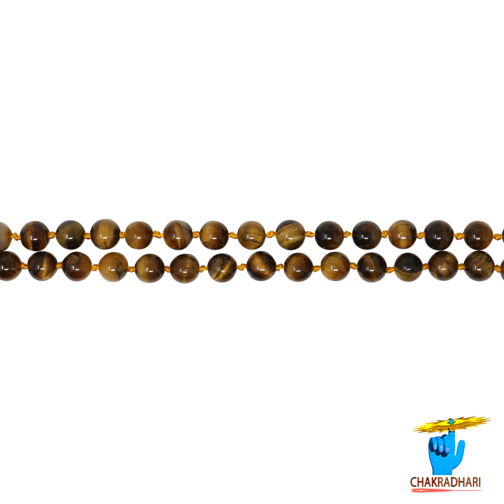 Tiger Eye Mala 108 Plus 1 beads For Jaap and Wearing -