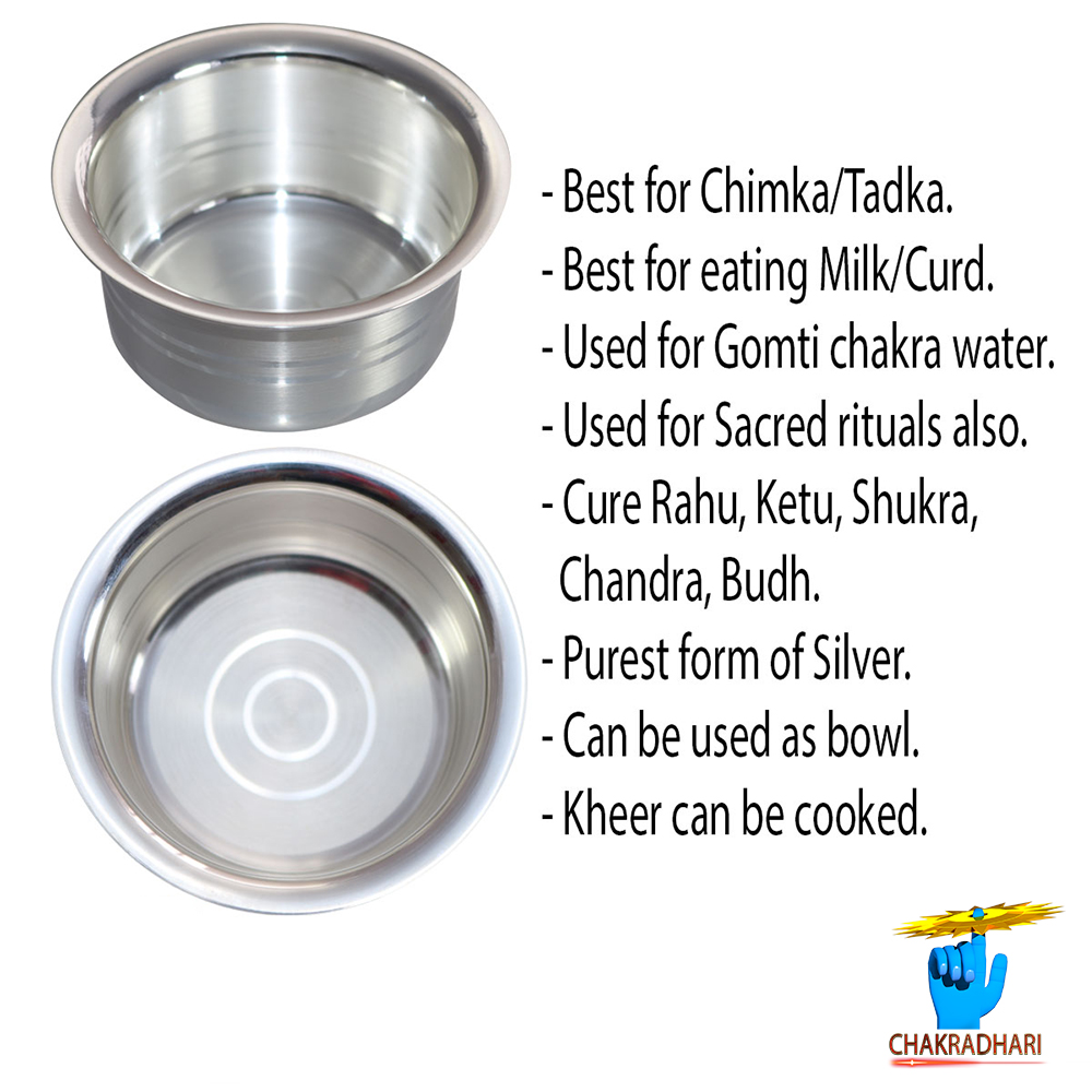 500ml 999 Silver Bhagoni