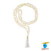 White Chirmi Jaap Mala 108 Plus 1 Beads – सफ़ेद चिरमी माला (एक सौ आठ संग गुरु - मनका)
