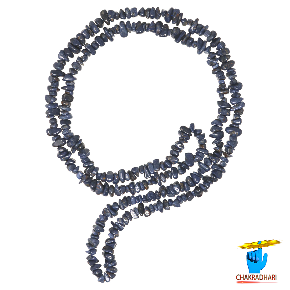 Blue Sapphire Wearing Mala -