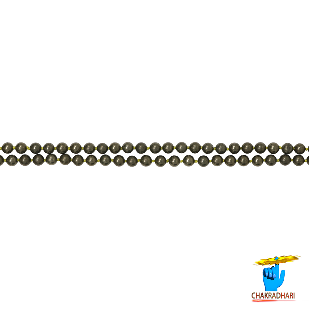Golden Pyrite Mala 108 Plus 1 Beads - for Jaap or Wearing 8mm or 6mm