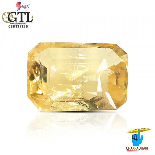 Image of 2.31 Carat Natural Heliodor Gemstone With Silver Ring And Pendant-पीलापन्ना रत्न