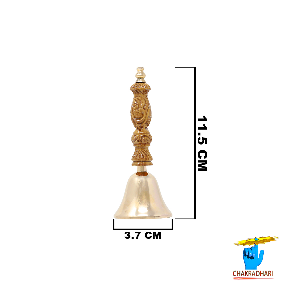 Phool Bronze Very Small Puja Bell -